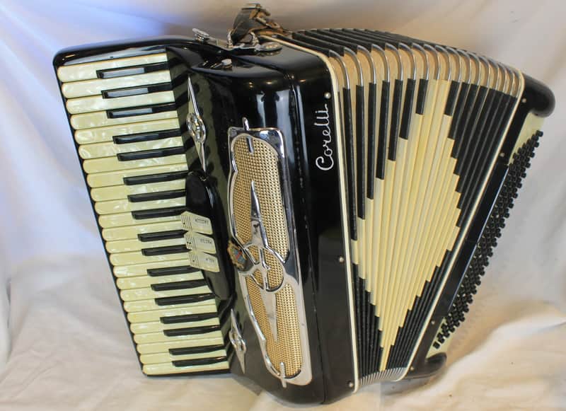 7234 - Black Corelli Piano Accordion LM 41 120 image 1