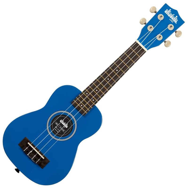 Kala Brand Soprano Ukulele & Bag Ukadelic Blue Ink image 1