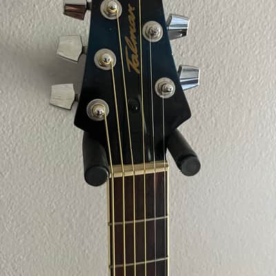 Ibanez TCY10E-TBS Talman Spruce / Sapele Double Cutaway 2019 - 2021 - Transparent Blue Sunburst image 4