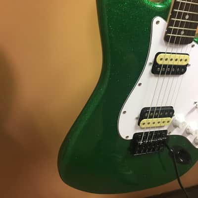 Squire Affinity Double Fat Strat - Sparkle Green image 3