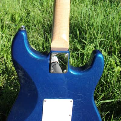 Aria Left Handed STG 2000s - Royal Blue Sparkle image 10