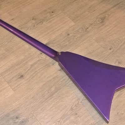 1980's Burnside by Guild The Lance V Shaped Bass with Bag- METALLIC PURPLE! image 7
