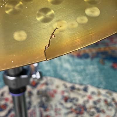 Paiste Scott Rockenfield's Queensrÿche, 19" Rude, 2002 Crash/Ride, Cracked, Autographed! (#5) 1990s image 18