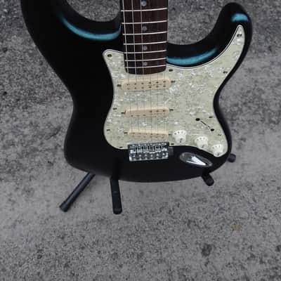 Squier Custom Bullet Stratocaster Upgraded Wilkinson Saddles Humbucker pickups Satin Pearl Blue image 13