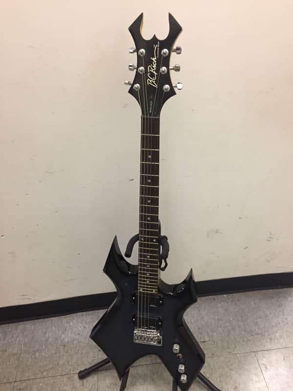 BC Rich Warlock Platinum Series Blue / Black with Widow Head Stock image 1
