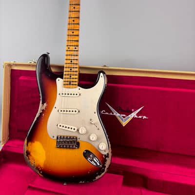 Fender Custom Shop Limited Edition '58 Reissue  Stratocaster Heavy Relic w/ Anodized Guard +upgrades,  Center Pocket Custom Shop Tweed case, Cert,  and all paperwork. image 18