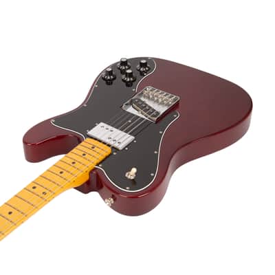 2022 Fender American Vintage II 77 Telecaster Custom Electric Guitar, Maple FB, Wine, VS22XXXX image 2