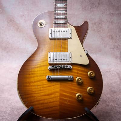 GIBSON USA Custom Shop 59 Reissue Les Paul Murphy Lab Heavy Aged " Green Lemon Burst + Rosewood" (2023) image 4