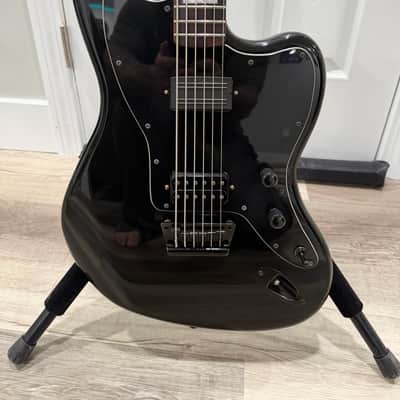 Squier Vintage Modified Baritone Jazzmaster with Rosewood Fretboard 2016 - 2017 - Transparent Black image 2