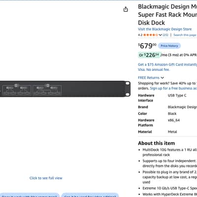 Blackmagic Design Multidock 10G image 2