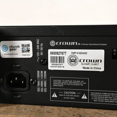 Crown DSi 4000 2-Channel Power Amplifier CG01VZ1 image 10