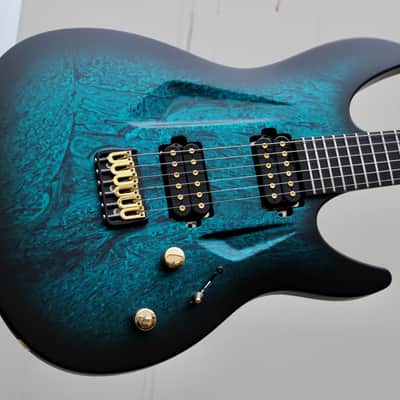 Aristides 060 Dark Teal Marble Burst Satin - Featuring BKP Pickups image 8
