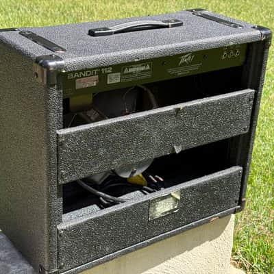 Peavey Teal Stripe Bandit 112 Solo Series 1x12 Scorpion - 80s Vintage - NICE! image 7