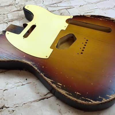 Custom Shop Guitar Relic Aged Nitro Sunburst Body - to fit Telecaster MADE TO ORDER image 1