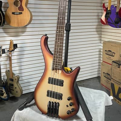 Ibanez Bass Workshop EHB600 Electric Bass Guitar - Charred Champagne Burst Matte & PLEK*D #358 image 6
