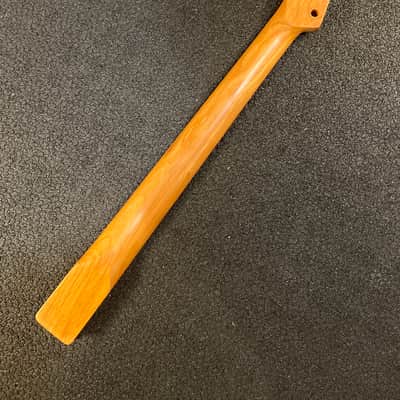 Roasted Maple Guitar neck, fits tele,  9.5 radius Rosewood , Bone nut, Nitro Finish, 22 fret image 3