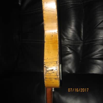 VTT Heavy Reliced Tele Style F***nder Telicaster 2017 Blond with Black Guard image 8