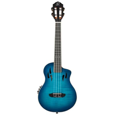 Ortega RTPX-U-FMA TourPlayer Series Flamed Maple Top Mahogany Neck 4-String Tenor Electric Ukulele w/Gig Bag image 4