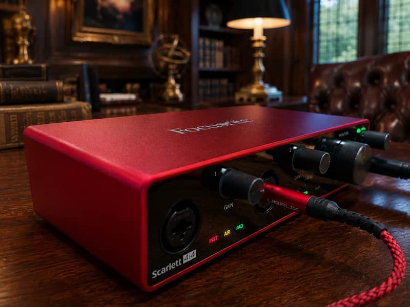 Focusrite Scarlett 4i4 3rdFocusrite Scarlett 4i4 (3rd Gen) USB Audio Interface | Near Mint • USB & Audio Cable • Ready to Record image 1