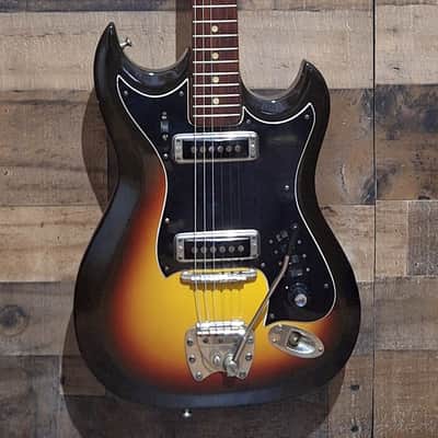 1965 Hagstrom II with Original Case - Sunburst - image 3