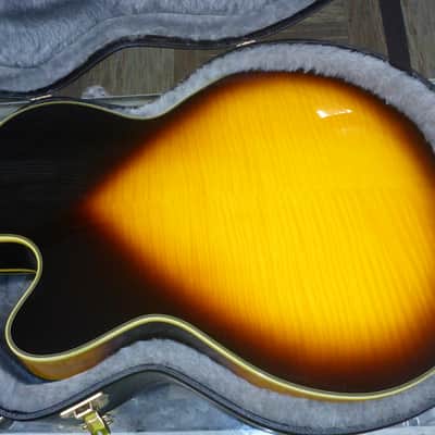 Epiphone Joe Pass Emperor II VS w/Case( Considered 2nd ) : Frets Leveled , Crowned & Dressed 2007 - Vintage Sunburst image 9