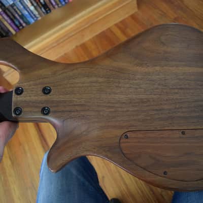 Warmoth Jazz Bass, Custom built solid walnut body! Wenge neck and ebony board, EMG's , Sweet! image 6