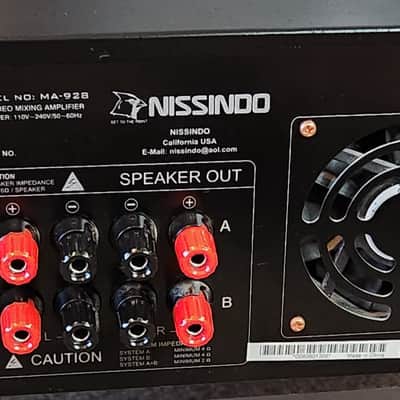Nissindo Nissindo MA-928 is a professional, dual-channel karaoke mixing amplifier 2000 - Black image 12