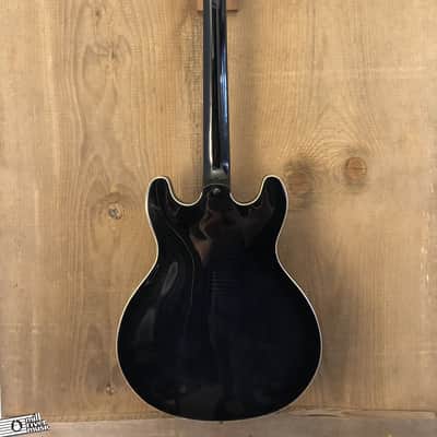 Indio by Monoprice Boardwalk 335-Style Semi-Hollow Charcoal w/ Bone Nut & Gig Bag image 5