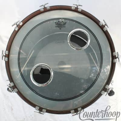 Tama 22x14"Superstar Bass Drum Vintage 80s Made In Japan Matte Mahogany 6p Birch image 10