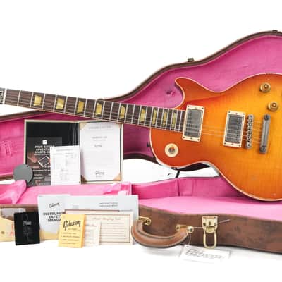 Gibson Custom 1959 Les Paul Standard Molten Amber Burst Heavy Aged image 3
