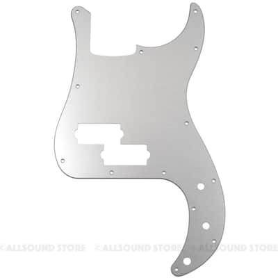 Silver ANODIZED ALUMINUM Pickguard for Fender Precision P Bass Standard USA MIM 13-Hole image 1