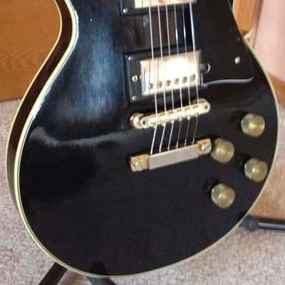 Crown Les Paul Custom 70's Black Made in Japan image 2