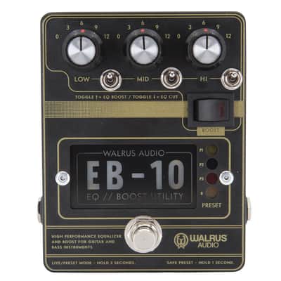 Walrus Audio EB-10 Preamp/EQ/Boost Effects Pedal image 1