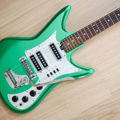 1960s Teisco Del Rey K3L ET-312 Shark Fin Vintage Electric Guitar Green Japan image 1