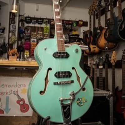 Epiphone Archtop P90 Pick Ups Turquoise 2000's image 2