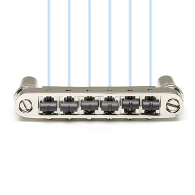 Graph Tech Ghost loaded Resomax NV 6mm Tune-o-matic Bridge - NICKEL PN-8863-N0 image 6