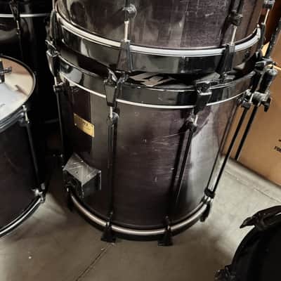 Terry Bozzio's -1990s Custom Made Mapex U.S. Maple 13-Piece Kit - Transparent Black Lacquer image 14