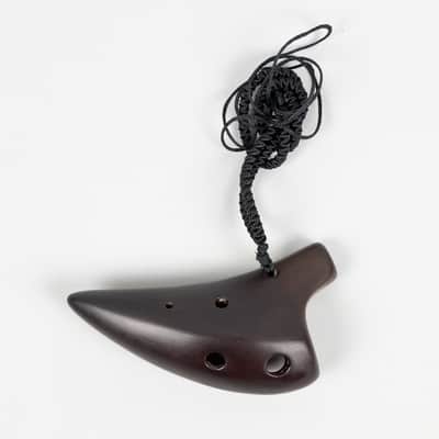 Songbird 6-Hole Baby Dragon Tooth Ocarina in G, StrawFire image 1