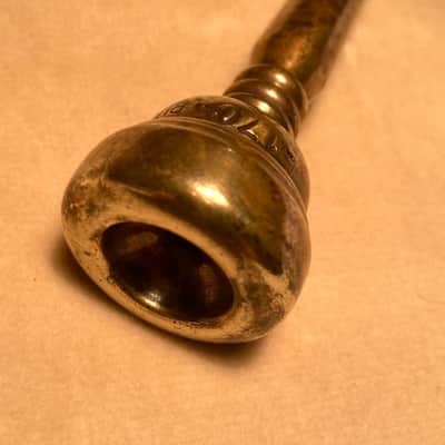 Rudy Muck -17C- Cushion Rim Trumpet Mouthpiece-Made c.1940's-Plating Worn-Condition Good image 4