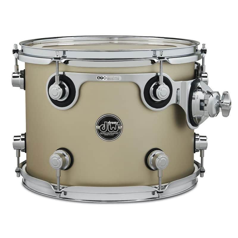DW Performance Tom 12x9 Hard Satin Gold Mist image 1