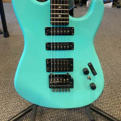 RARE BC Rich Class Axe BC Rich Rave Gorilla Strat - Sonic Blue image 2