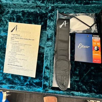 Tom Anderson Angel Player Satin Organic Grain Voodoo Blue blue with Black. 2023 image 11