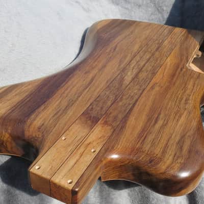 Babik Custom Thunderbird/Fenderbird style body, Art Deco, Black Limba, Handmade image 12