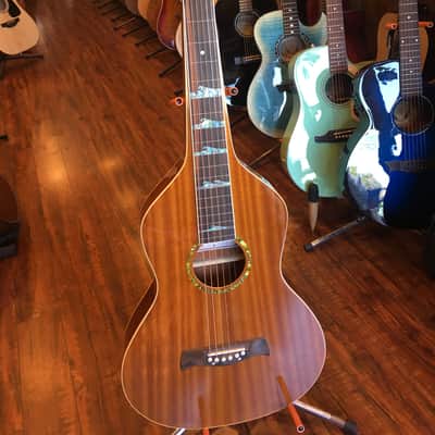 Luna Lap Steel Guitar Weissenborn Style Hawaiian Mahogany image 3