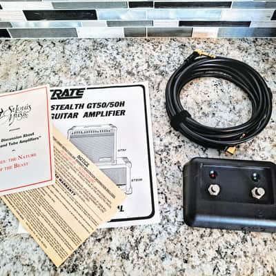 Crate Stealth GT-50H all tube head 1990's Black image 2