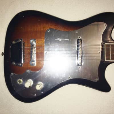 Vintage Made in Japan Palmer? Single Pick UP 60's Brown Burst image 2