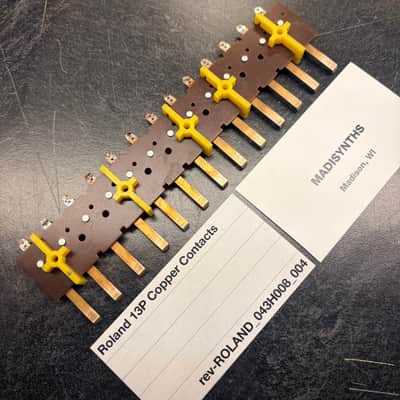 ORIGINAL Roland Replacement 13P Copper Contacts (043H008) for Jupiter-8, Jupiter-6, Juno-6, Juno-60, System-100M, etc image 2