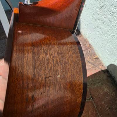 Harmony Baritone Ukelele 1950-1960s (Not certain) - Solid brown light gloss mahagony natural image 9