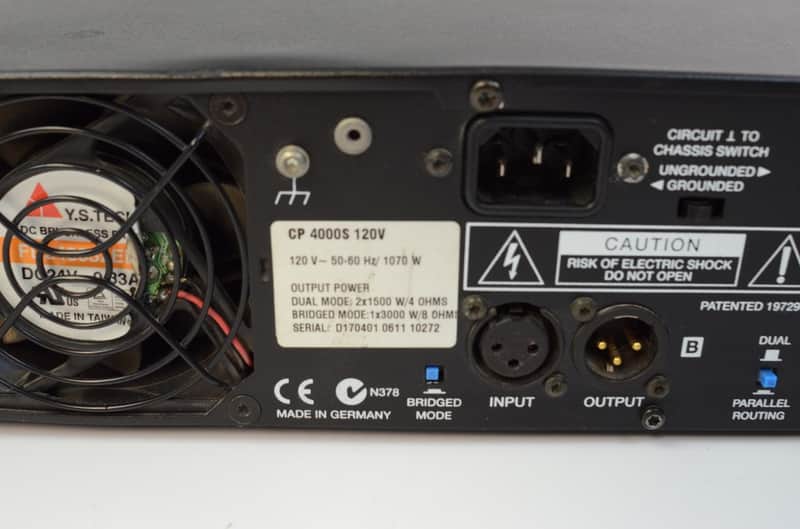 Electro-Voice CP4000S 2100 Watts Per Channel Class-H Power Amp