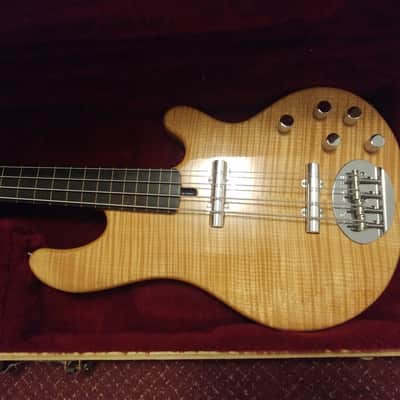 Lakland Jerry Scheff 2001 Natural Fretless SUPER RARE Flame Maple 4 String. image 1